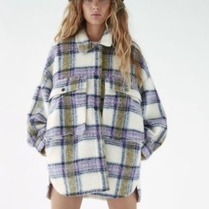 Zara Purple Plaid Shacket